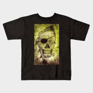 Pirate Sugar Skull Kids T-Shirt